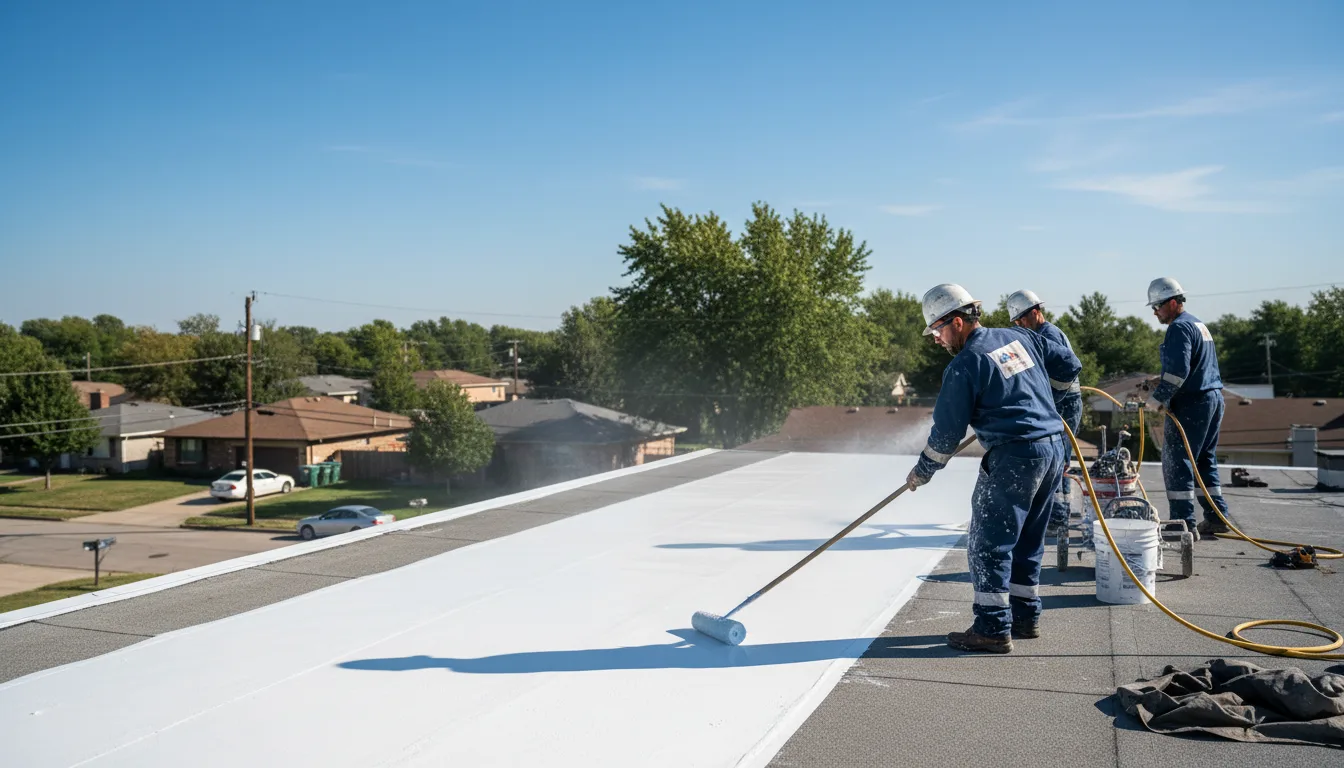 Commercial roof coating in Pownal, VT near me